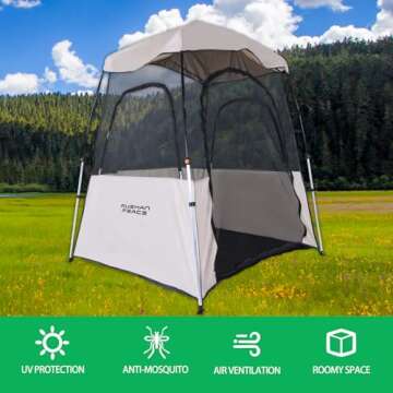 Tents for Camping Sport Instant Weather Proof Tent Pop Up Clear View Outdoor Tent with Removable Top...
