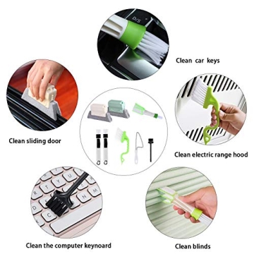 Versatile 8 Pcs Hand-held Groove Gap Cleaning Tools