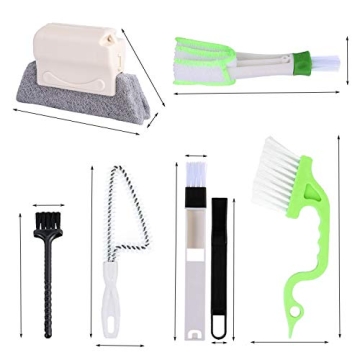 Versatile 8 Pcs Hand-held Groove Gap Cleaning Tools