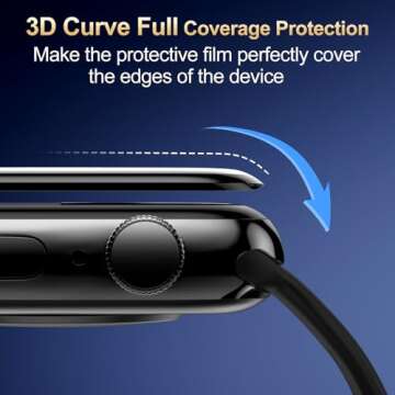 X-it for Apple Watch Series 10 46MM Screen Protector [Automatic Align Tech] Self-Healing,Flexible HD Transparent,Anti-Scratch,Bubble Free,Waterproof,Touch Sensitive [Non-Glass] 2 Packs