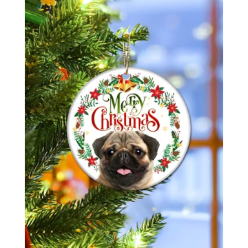 Charming Pug Ornament for Pug Lovers - Christmas Decor