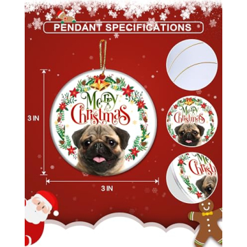 Charming Pug Ornament for Pug Lovers - Christmas Decor