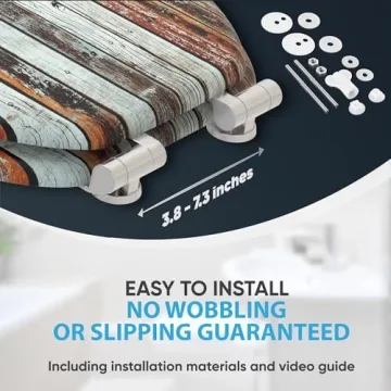 Elegant SANILO Wooden Toilet Seat with Soft Close