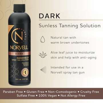 Norvell Premium Sunless Tanning Solution - Dark, 8 fl.oz.