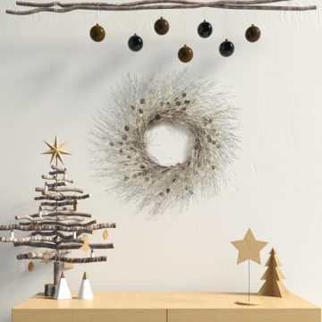 Winter Birch Pinecone Wreath for Festive Decor