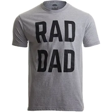 RAD DAD T-Shirt: Funny Cool Dad Joke Humor for Father's Day - Large Sport Grey