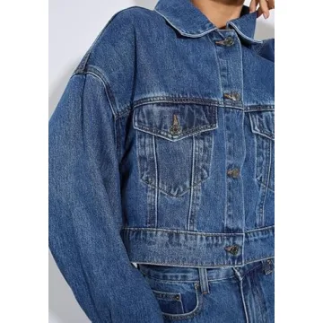 Trendy Muineobuka Y2K Denim Jacket for Stylish Women