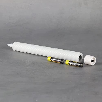 Rhytsing Flameless Twist Taper Candles with Remote & Timer