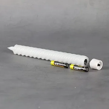 Rhytsing Flameless Twist Taper Candles with Remote & Timer