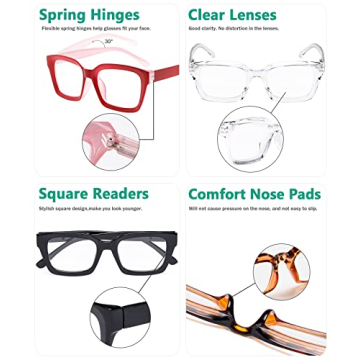 Stylish Oversized Reading Glasses for Women Eyekepper