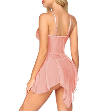 Avidlove Sexy Lace Babydoll Lingerie with Floral Design