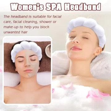 Buy Zkptops Spa Headband and Wristband Set for Skincare