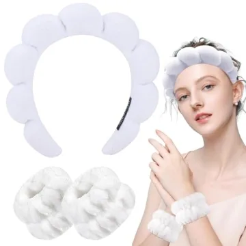 Buy Zkptops Spa Headband and Wristband Set for Skincare