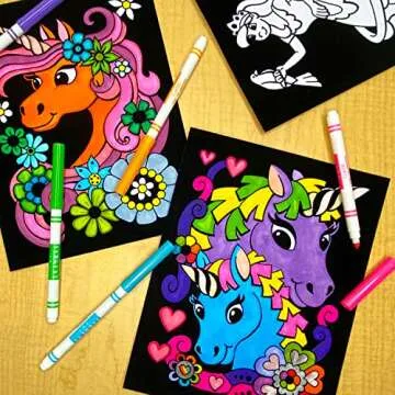 Super Pack Fuzzy Coloring Posters for Kids - Fun Crafts!