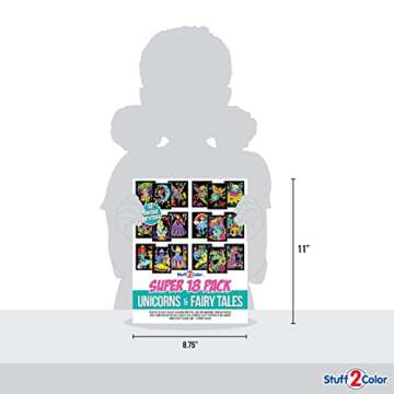 Super Pack Fuzzy Coloring Posters for Kids - Fun Crafts!