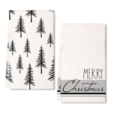 ARKENY Christmas Dish Towels for Festive Kitchen Decor