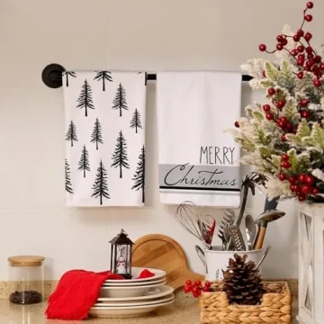 ARKENY Christmas Dish Towels for Festive Kitchen Decor