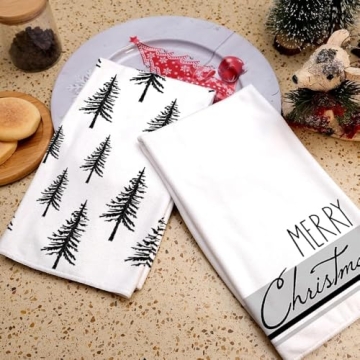 ARKENY Christmas Dish Towels for Festive Kitchen Decor
