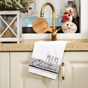 ARKENY Christmas Dish Towels for Festive Kitchen Decor