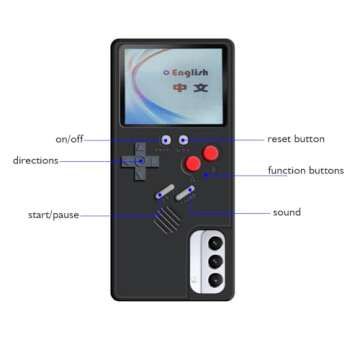 Color Display Video Game Cover Case for iPhone 8 Plus for Men Child Kids Boys, Girls VOLMON Shockproof Case Cover 3D for iPhone 7 Plus, Retro Gameboy Case for iPhone 6P/6SP/7P/8P, 5.5 Inch