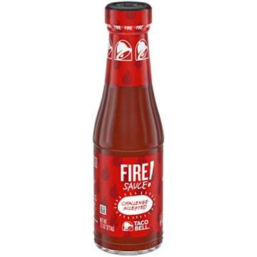 Taco Bell Fire Sauce 3-pack, Perfect for Spicy Lovers!