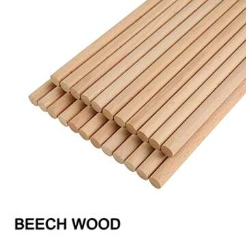 60 Pcs Rhythm Sticks for Kids Bulk, Wood Music Lummi Sticks