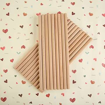 60 Pcs Rhythm Sticks for Kids Bulk, Wood Music Lummi Sticks