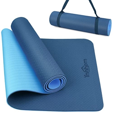 innhom Non-Slip Yoga Mat, 1/3 inch Thick & Portable