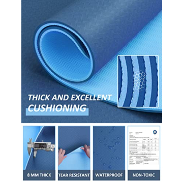 innhom Non-Slip Yoga Mat, 1/3 inch Thick & Portable