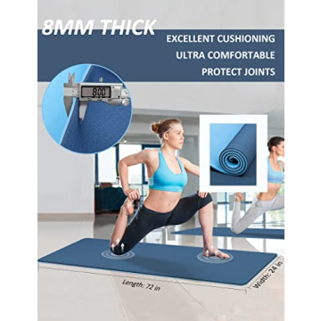 innhom Non-Slip Yoga Mat, 1/3 inch Thick & Portable