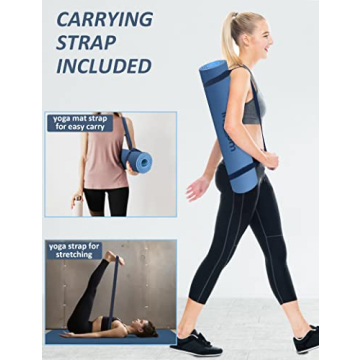 innhom Non-Slip Yoga Mat, 1/3 inch Thick & Portable