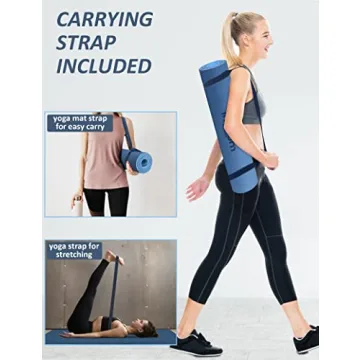 innhom Non-Slip Yoga Mat, 1/3 inch Thick & Portable