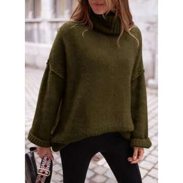 PRETTYGARDEN Women's Knit Oversized Sweater for Fall Fashion