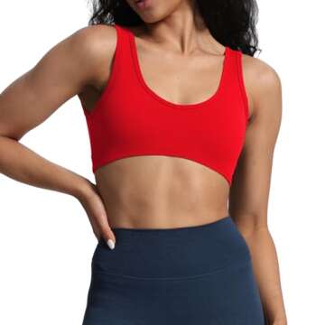 Aoxjox Women's Workout Sports Bra Comfort and Style