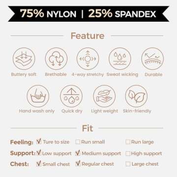 Aoxjox Women's Workout Sports Bra Comfort and Style