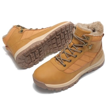 TSIODFO Snow Boots for Men Waterproof Winter Shoes