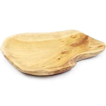 EWEIGEER Hand-Carved Wooden Serving Tray 12.5 Inches