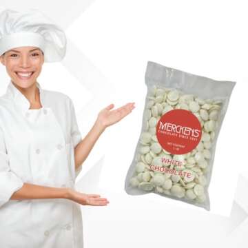 Super White Chocolate Melting Wafers – 1LB Creamy Delight