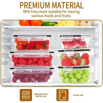 HKJ Chef 36-Pcs Food Containers Set for Easy Storage