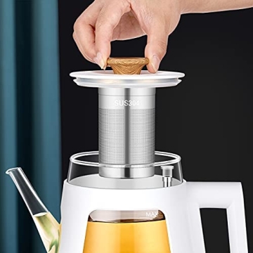 Durable TOPWIT Electric Kettle with Infuser for Perfect Brews