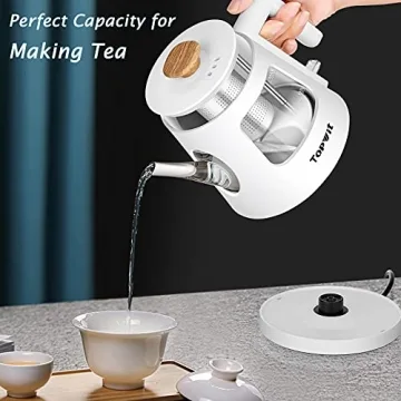 Durable TOPWIT Electric Kettle with Infuser for Perfect Brews