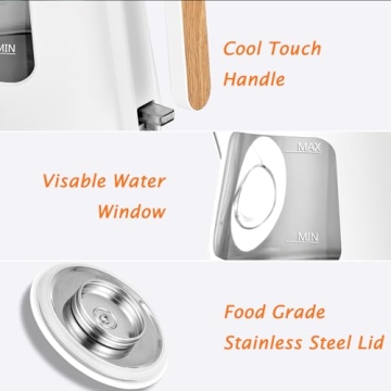 Durable TOPWIT Electric Kettle with Infuser for Perfect Brews