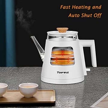 Durable TOPWIT Electric Kettle with Infuser for Perfect Brews