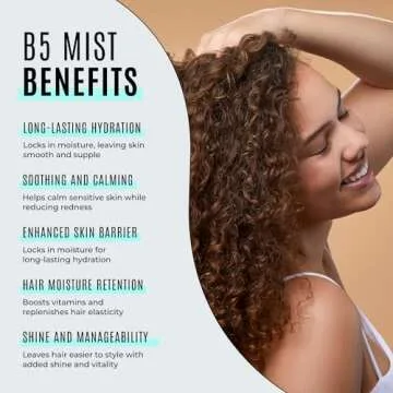 Malibu C Vitamin B5 Scalp, Skin and Hair Revitalizer Mist - Multi-Use Hydrating Mist Enriched with Allantoin to Help Soothe Skin, Restore Moisture and Improve Scalp Protection (8 oz)