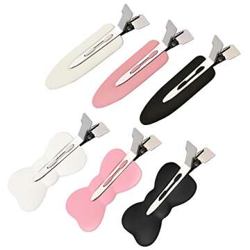 Maxdot 18 Pieces No Bend Hair Bangs Clips for Makeup and Hairstyling