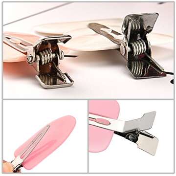 Maxdot 18 No Bend Hair Bangs Clips - Seamless Styling Tool