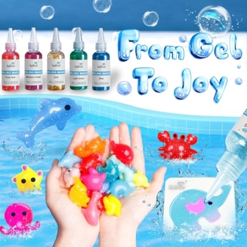 Kiditos Magic Water Elf Toy Kit with Colorful Gels and Molds