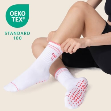 Cool Pilates Socks with Grips for Women - Stylish Comfort