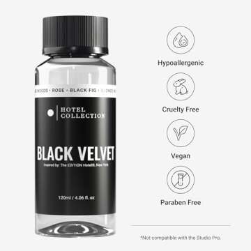 Hotel Collection Diffuser Oil-Black Velvet-Aromatherapy Essential Fragrance Oil-Zesty Citrus, Juicy Black Fig& Floral Rose-120ML 4.1 Fl oz