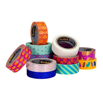 Scotch Washi Tape - 8 Rolls for Creative Projects